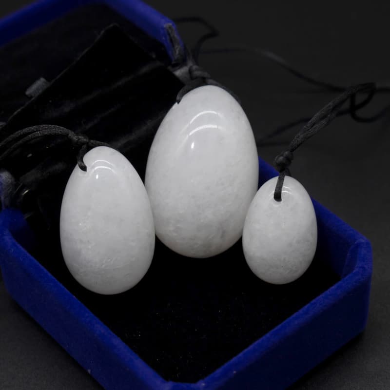 Rose Quartz Yoni Egg Set Natural Jade Eggs Women Kegel Exer